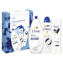 Dove Set: Sprchový gél + telové mlieko + antiperspirant v spreji