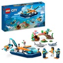 LEGO City 60377 Potápačská prieskumná ponorka, motorový čln, loď