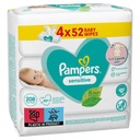 Pampers Sensitive vlhčené obrúsky 4 x 52 ks.