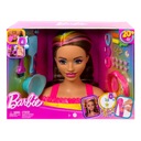 Bábika na česanie BARBIE HEAD HNEDÉ VLASOVÉ doplnky MATTEL veľké 3+