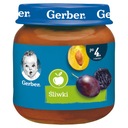 Gerber Plum Mousse dezert pre dojčatá 125 g