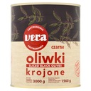 Vera Gastronómia Čierne olivy krájané 3000g 3kg