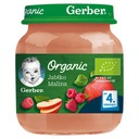 Gerber mousse Bio Jablkový malinový dezert 125 g