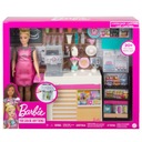 BARBIE Set Kaviareň Kaviareň Bábika Barista Barista Servírka GMW03