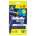 Holiace strojčeky Gillette Blue 3 Comfort Plus 12 ks