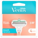 Vložky Gillette Venus Smooth Sensitive, náhradné čepieľky 4 ks