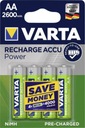 4x VARTA BATÉRIE AA / R6 2600mAh R2U