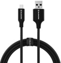 USB C Rýchly kábel pre Samsung S8/S8+/S9/Note9/Plus 1M krátky s opletom