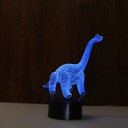 3D LED NOČNÁ LAMPA DINOSAUR DARČEK NA DIAĽKOVÉ OVLÁDANIE