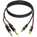 Klotz KT-CJ150 1,5 m 2x RCA - 2x jack 6,3 mm PRO