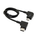 Pravouhlý kábel USB 3.1 USB-C typu C na Micro USB 0,3M