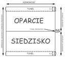 PODLOŽNÉ SEDADLO PRE ZÁHRADNÚ HEJDAČKU 115x95 Khaki POĽSKÝ VÝROBOK