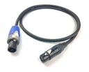 Kábel SOMMER 2x2,5mm SPEAKON do XLR NEUTRIK 1m