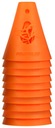 Slalomové poháre Powerslide 10 ks oranžové