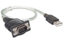 Konvertorový adaptér USB na RS232/COM/DB9 M/M - 45cm