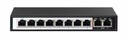 PoE Switch Extralink CERES 8xPoE do 250m, 2xLAN