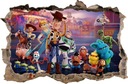 NÁLEPKY NA STENU Otvor 78 TOY STORY 4 100x65 cm