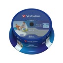 Verbatim BD-R SL Datalife 25GB 25balenie Tlačiteľné, 6x