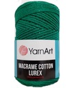 Macrame Bavlnená lurexová makramová šnúrka 728