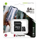 Pamäťová karta KINGSTON 64GB MicroSD CL10 + Adaptér