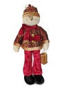 veľký SNEHULIAK SANTA s vianočným darčekom, 55 cm