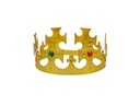 Kráľova koruna nastaviteľná zlatá Jasełka Carnival