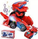 AUTO ROBOT DINOSAUR ZMENY POHONY HRY SVETLÁ LED