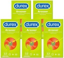 Durex Arouser kondómy zvyšujúce orgazmus s prúžkami, 60 ks.