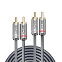 Lindy 35346 Kábel 2x RCA - 2x RCA, Cromo Line - 2m