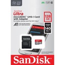 PAMÄŤOVÁ KARTA SANDISK ULTRA ANDROID MICROSDXC 128GB 140MB/S A1 CL.10 UHS-I+