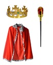 KING QUEEN OUTFIT SET CROWN CAPESTR