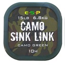 Pletený náväzec ESP CAMO SINK LINK 10M 11,4KG ZELENÁ ELCSLG025