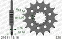 AFAM OCELOVÉ PREDNÉ OZNAČENIE 21611-15 #520 15 ZUBOV