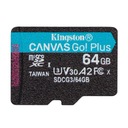 Pamäťová karta Kingston microSD Canvas Go! Plus 64 GB Class 10, UHS-I