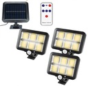 3X SOLÁRNY LED SVETLOMET S DIAĽKOVÝM OVLÁDANÍM