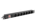 Lanberg PDU-07F-0200-IEC-BK napájací zdroj RACK pás