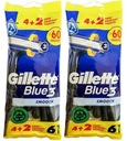 GILLETTE BLUE 3 SHARVERS 2 x 6 ks HLADKÁ TAŠKA RAZOR