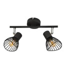 Lišta nástenné lampy 2xE14 39cm čierna FLY 92-61898