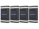 4x Kinkiet Solarny LED Ozdobny +Czujnik Zmierzchu