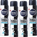 NIVEA pánsky antiperspirant Black&White 4x250ml