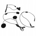 Motocykel Headset Mic 2 Pin PTT Black Set