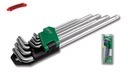 Kľúče STALCO TORX s krátkym otvorom S-48317