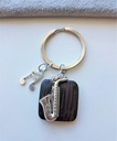 MUSICAL KEYRING TRUBKA Saxofón NOTE EBONY MUSIC