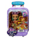 Barbie Extra Minis Módna bábika v plážovom oblečení Módne doplnky