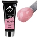 Polygélový akrylový gél MollyLac stavebný gél na FRENCH PINK SEOL nadstavce