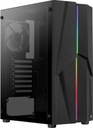 Plášť AEROCOOL PGS MECHA-G-BK-v1 RGB, čierny