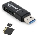 ADAPTÉR ČÍTAČKY PAMÄŤOVÝCH KARIET USB 3.0 MMC SD microSD Gembird