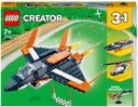 LEGO Creator 3 v 1 Supersonic Jet 31126 7+ 215 dielikov