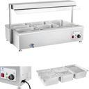 Bain-Marie stojanový ohrievač vody s kohútikom 6 x GN 150 mm 55L Royal Cateri