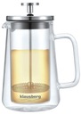 Sklenený nálevník na kávu/čaj 350ml French Press džbán KLAUSBERG 7684